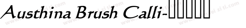 Austhina Brush Calli字体转换